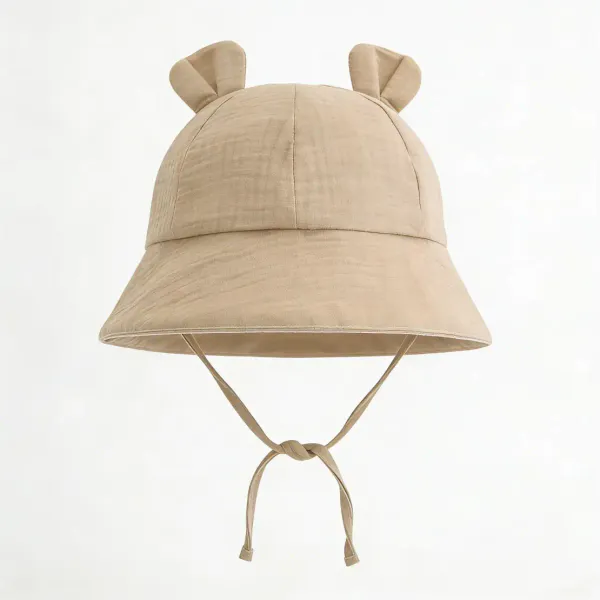 Hovedbilde Rammelaartje - Solhatt for barn - Beige 