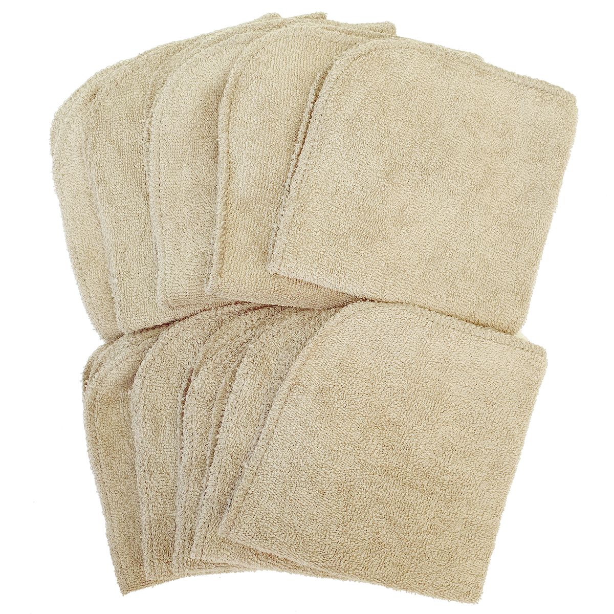 Summerville Organic vaskekluter, 10pk, Sand