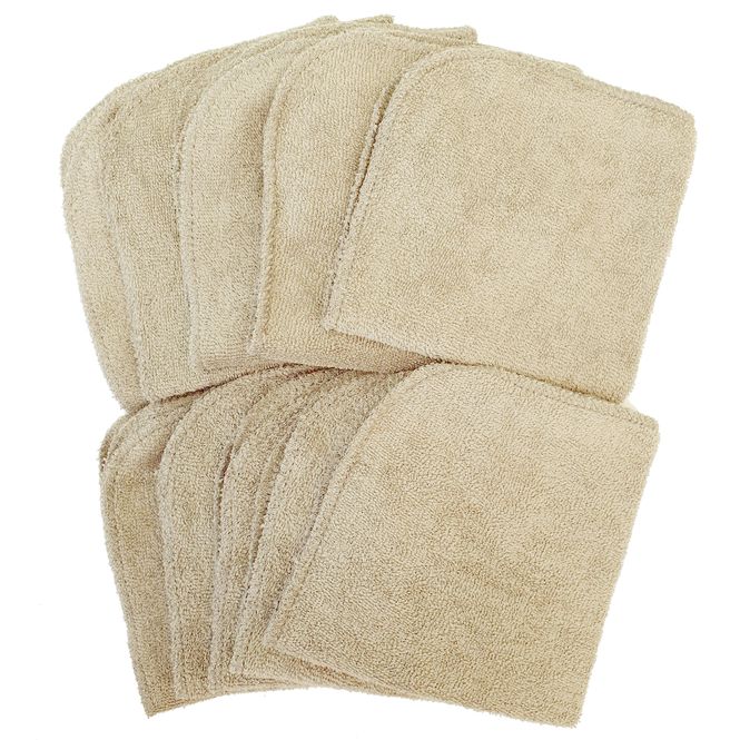 Hovedbilde Summerville Organic vaskekluter, 10pk, Sand