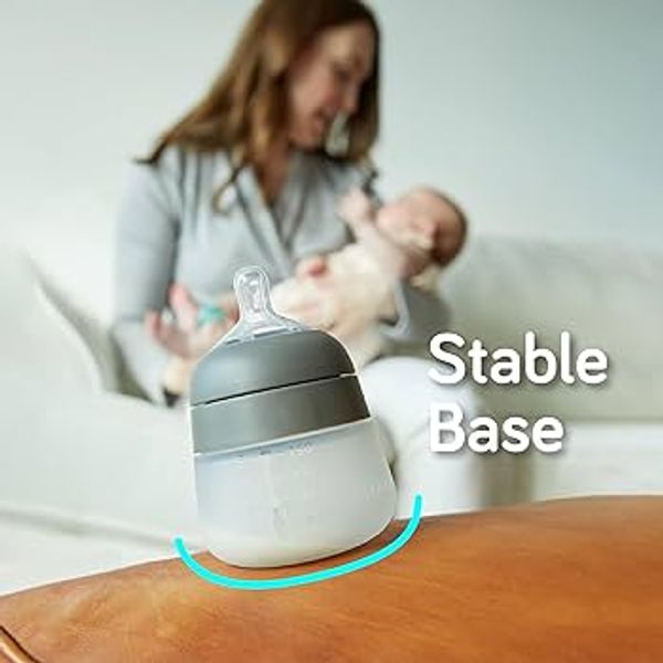 Hovedbilde Nanobébé Flexy Silikontåteflaske (myk) - Grey 150 ...