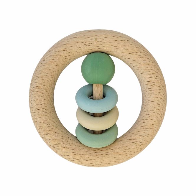 Hovedbilde Summerville Organic Wooden Ring Rattle, grønn