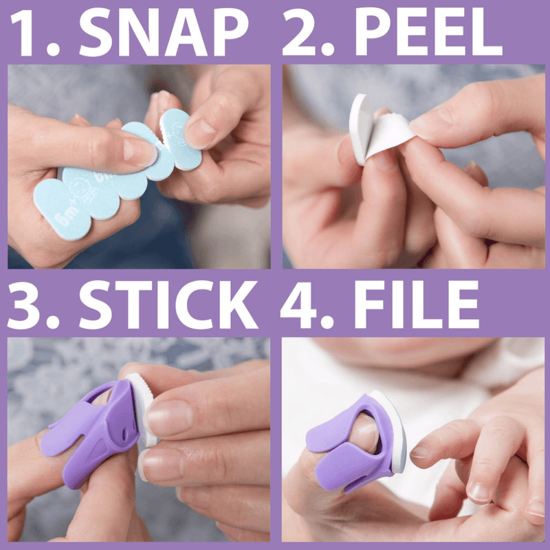 BabyNails neglfil til baby, startsett med oppbevaring