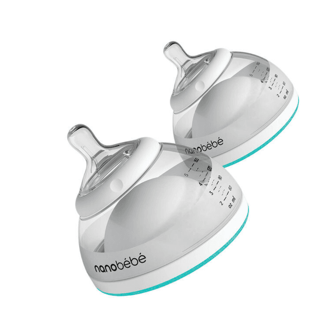 Hovedbilde Nanobébé Breastmilk Bottle 150ml, 2stk Teal