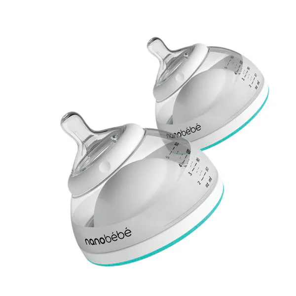 Hovedbilde Nanobébé Breastmilk Bottle 150ml, 2stk Teal