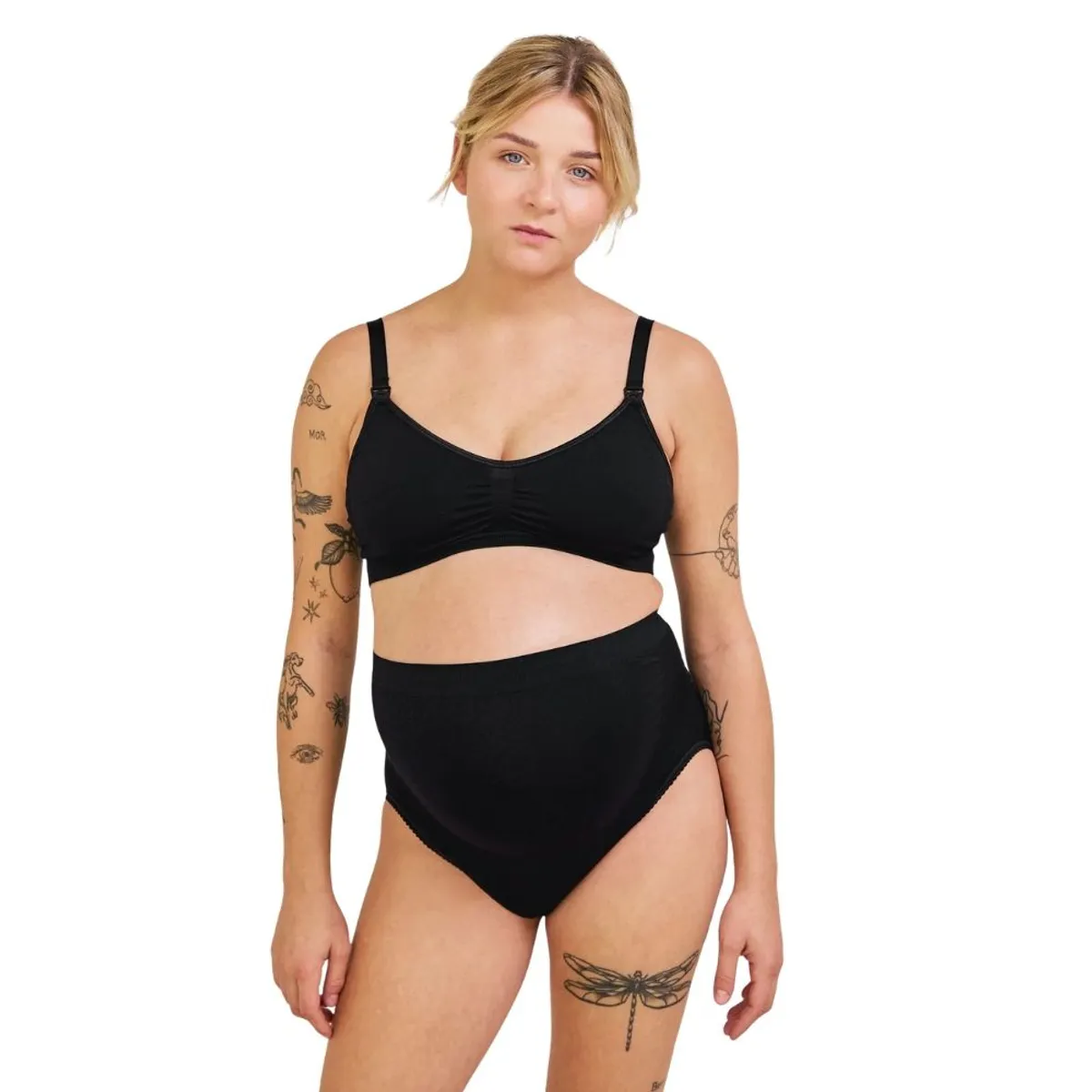 Carriwell Seamless Maternity Support Panty, svart