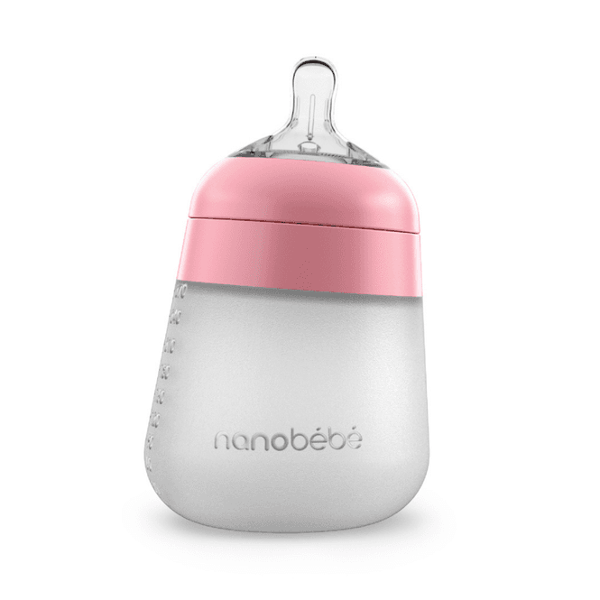 Hovedbilde Nanobébé Flexy Silikontåteflaske (myk) - Pink 270 ...