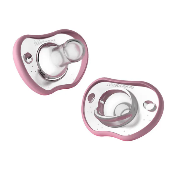 Hovedbilde Nanobébé Flexy Pacifier narresmokk, pink, 2pk