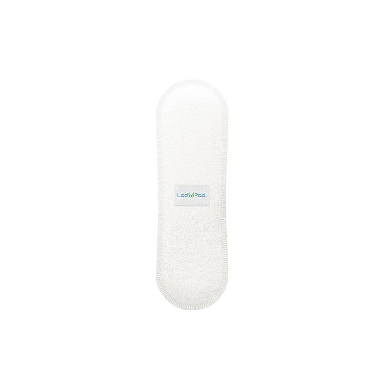 LadyPad Økologiske vaskbare innlegg til bind Undyed White (Original Hvit) Liner Insert - 1pk