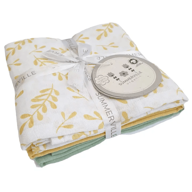 Hovedbilde Summerville Organic Muslin Gulpekluter, 4-pk, ...