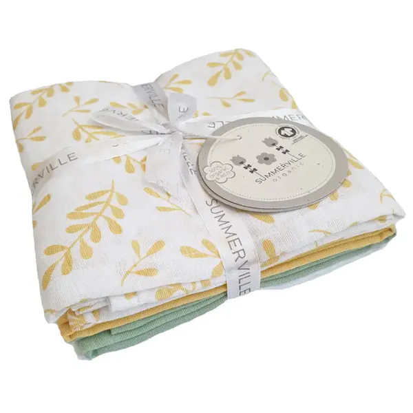 Hovedbilde Summerville Organic Muslin Gulpekluter, 4-pk, ...