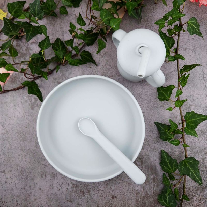 Summerville Organic spisesett i 3 deler, silver grey