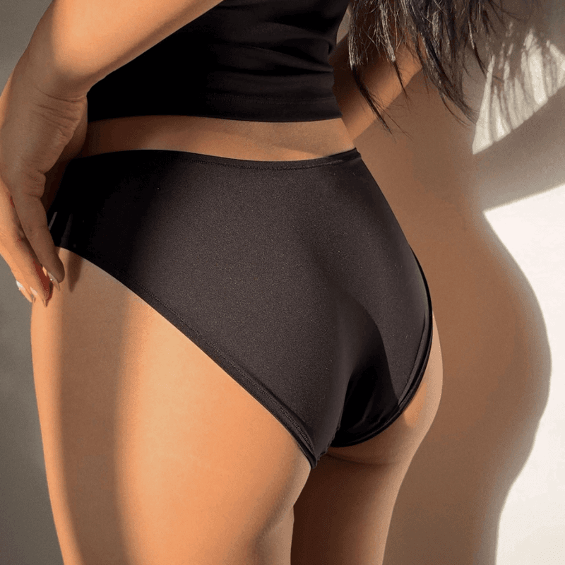 Panic Panties - L/XL pre-washed 4-way stretch truse, svart