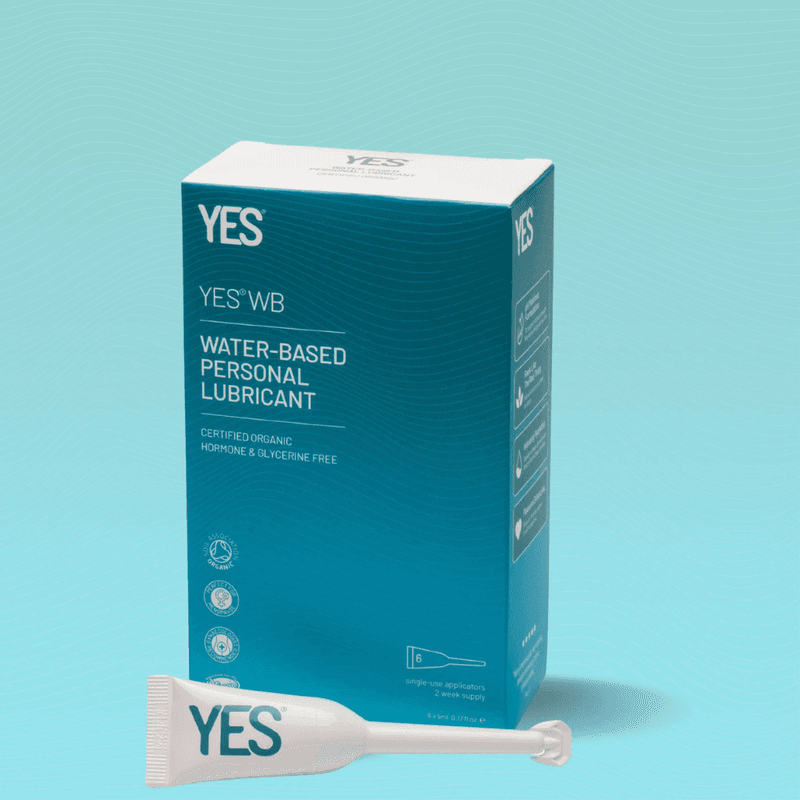 YES WB Sertifisert Økologisk Vannbasert glidemiddel 6x5ml applikatorer