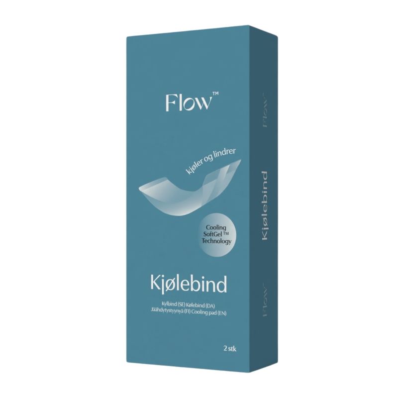 Outlet - (Ødelagt eske) Flow kjølebind til etter fødsel, 2pk