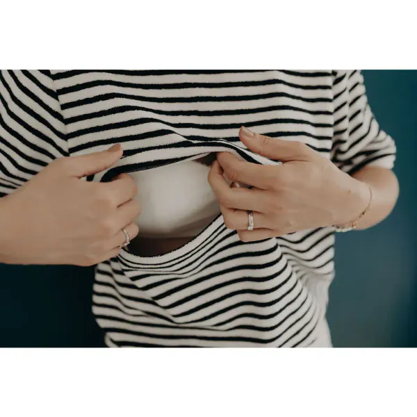 Hovedbilde You&Milk - Amme T skjorte i frotté Mèrinière