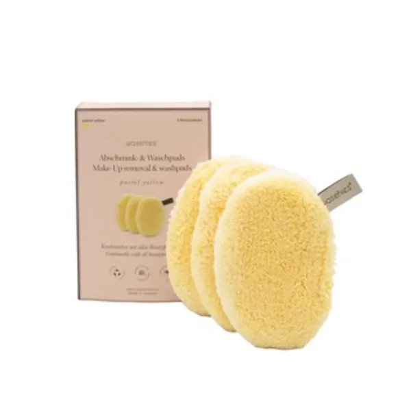 Hovedbilde Waschies - Sminkefjerner og Rensepads - 3pk - Gul