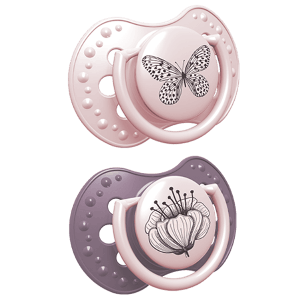Hovedbilde LOVI Silicone Dynamic Soother 0-6m, 2stk, Botanic ...