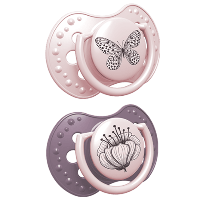 Hovedbilde LOVI Silicone Dynamic Soother 0-6m, 2stk, Botanic ...