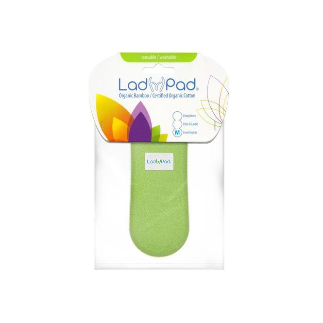 Hovedbilde LadyPad liner vaskbar økologisk, mint green